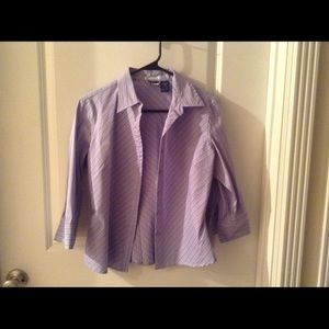 Lavender fitted blouse